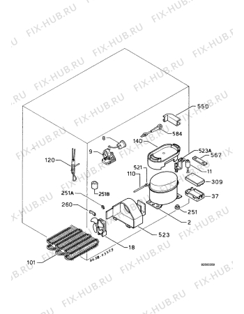 Взрыв-схема холодильника Aeg S2232-4KG - Схема узла Functional parts